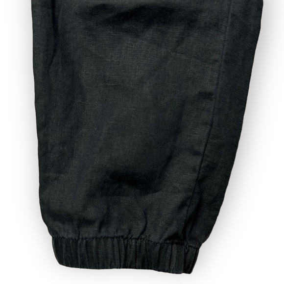 Athleta Black Cabo  Linen Joggers 6 - Picture 8 of 11